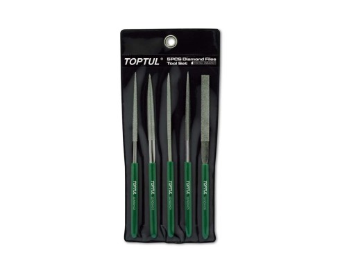 TOPTUL Diamond File Set 5PC